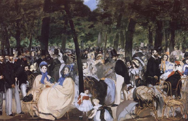 Edouard Manet Music in the Tuileries Garden Spain oil painting art
